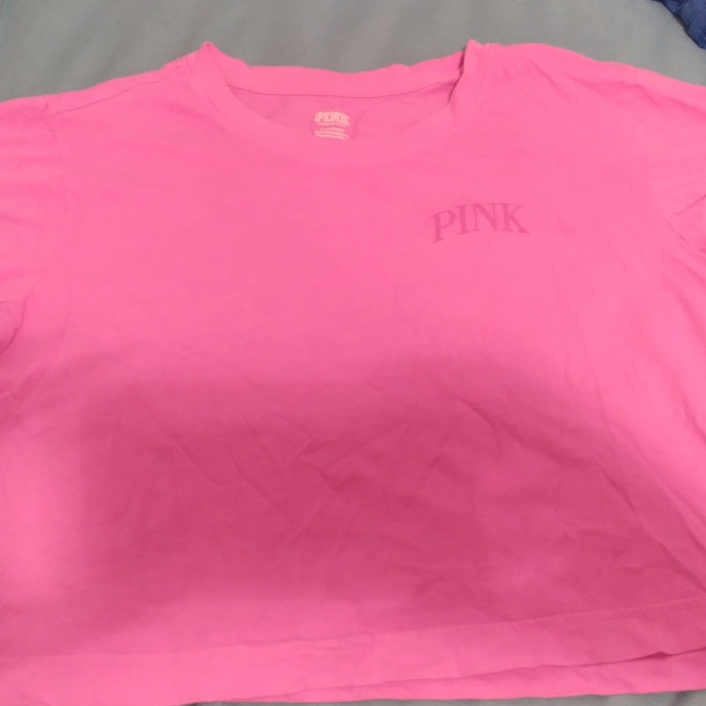 Short sleeve crop top large